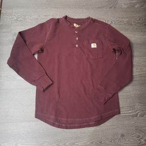 Carhartt long sleeve henley. Size Medium.